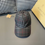 Close-up detail view of Burberry unisex cap