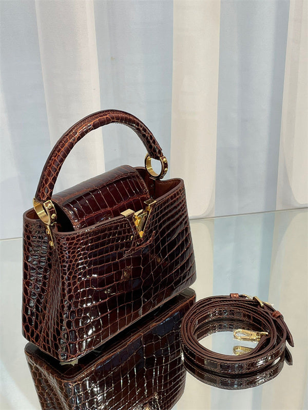  Sleek tote bag carried on shoulder 22