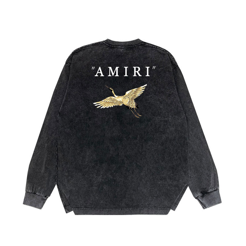 Close-up of Amiri hoodie craftsmanship