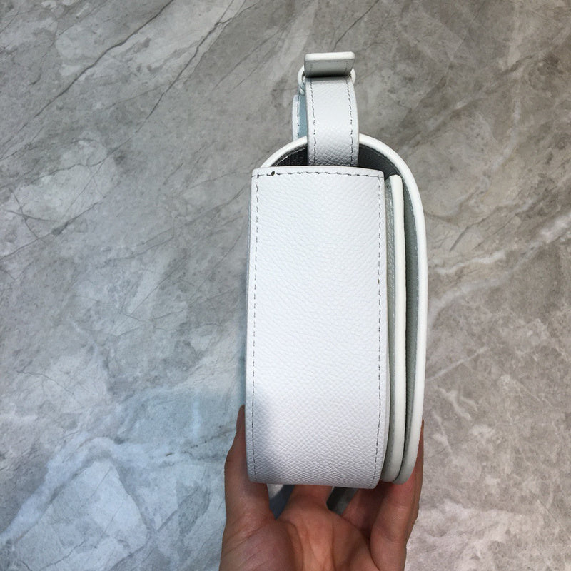 Polished Faux Leather Handbag - Everyday Elegance | Women's Designer-Inspired Purse #812 - back view (image 4) of designer-inspired handbag