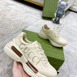 Gucci muted earth tones luxury sneakers view 6 cushioned comfort fit