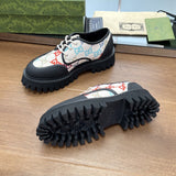 Gucci classic monochrome luxury sneakers view 4 heritage-inspired look