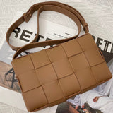 Polished Faux Leather Handbag - Modern Structured Build | Women's Luxury Handbag #1619 - product detail shot (image 10) of designer-inspired handbag