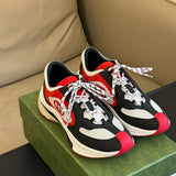 Gucci sneakers detailed view showing premium designer craftsmanship