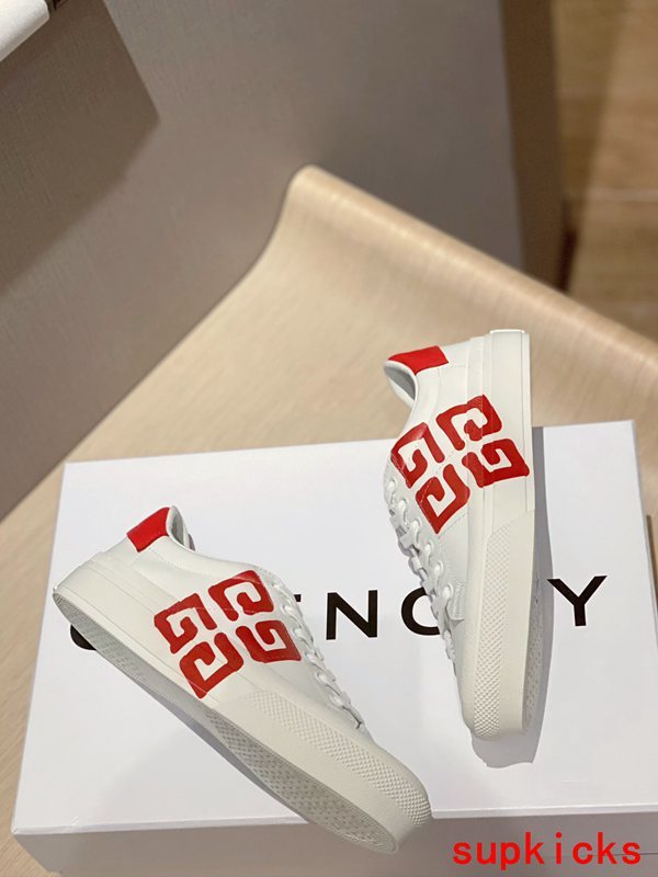 Givenchy Tan Low-Top Sneakers - Side Profile View
