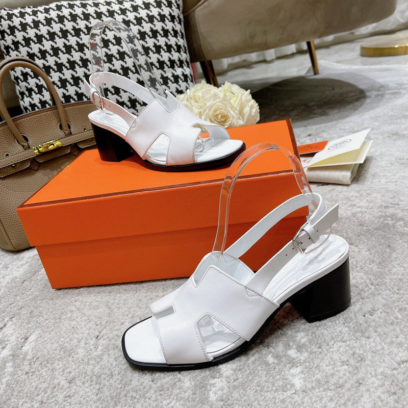 Hermès Red Bow-Detail Flats - Angled View