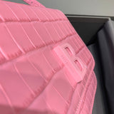 Sophisticated Faux Leather Handbag - Premium Craftsmanship Detailing | Women's Fashion Handbag #588 - styled full view (image 7) of designer-inspired handbag