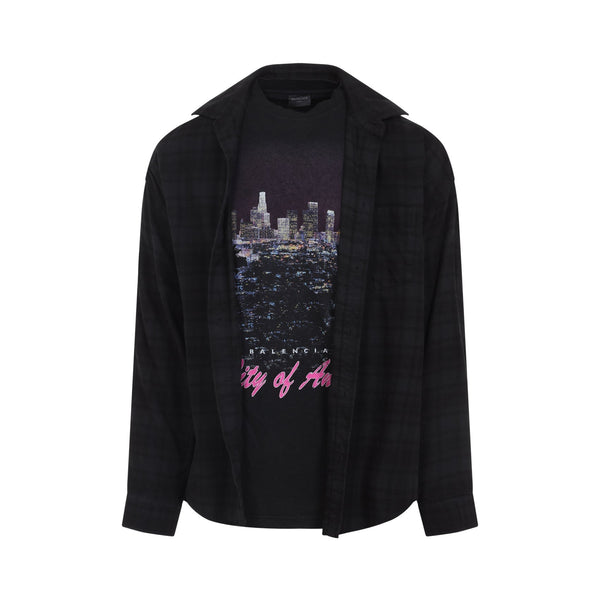 Balenciaga Tops? Balenciaga Ls Layered Shirt Men Premium Designer Casual Top
