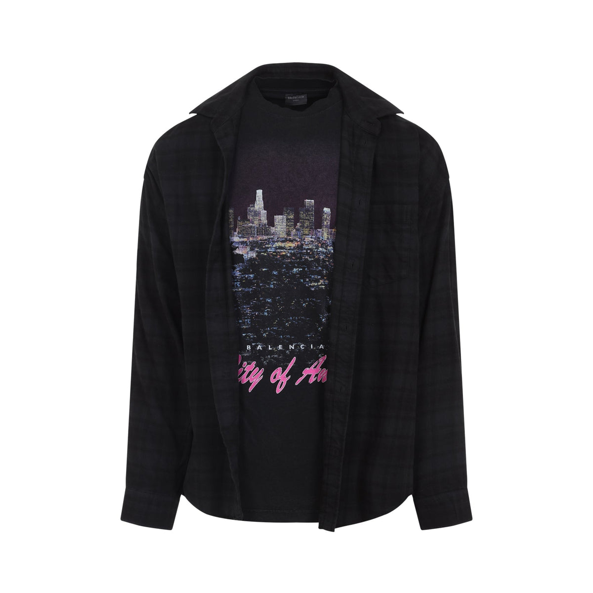 Balenciaga Tops- Balenciaga Ls Layered Shirt Men Premium Designer Casual Top