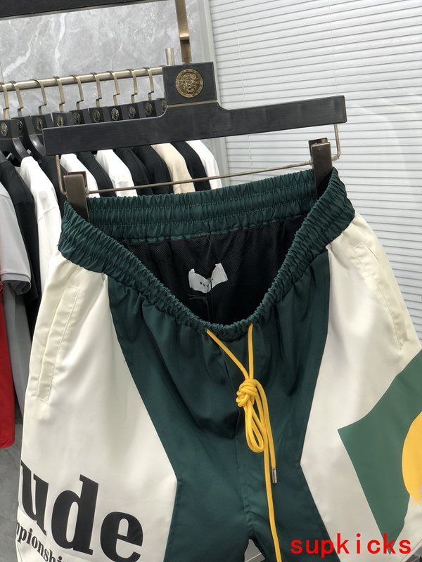 Back view of Rhude luxury clothing with streetwear-inspired cut