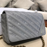 Statement Premium PU Leather Handbag - Modern Structured Build | Women's Statement Accessory #800 - back view (image 4) of designer-inspired handbag