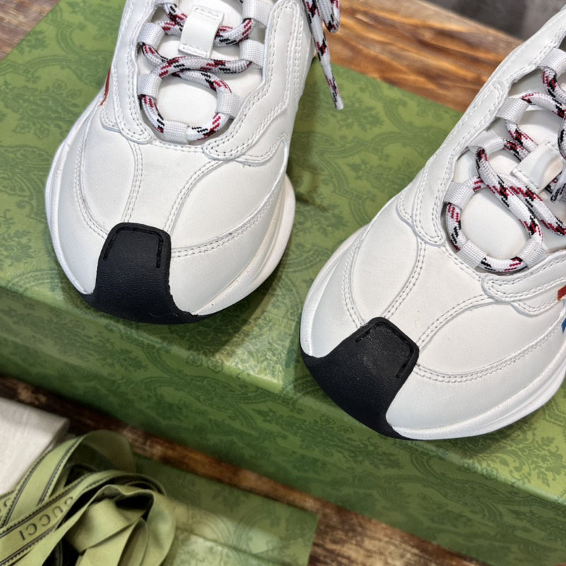 Gucci tonal black luxury sneakers view 5 chunky sole construction