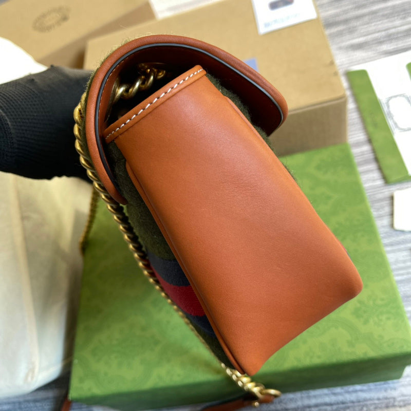 Side profile of elevated chic women's handbag – women's designer-style accessory
