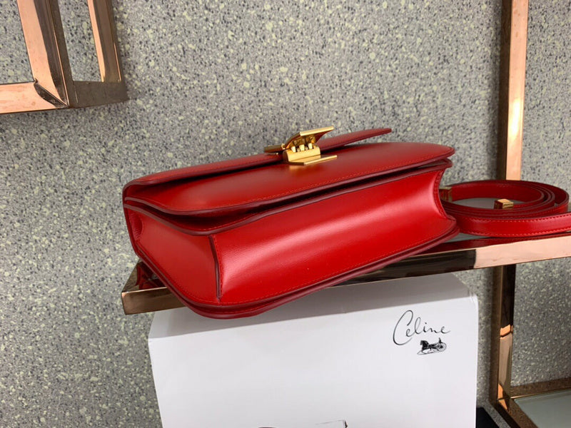 Top view of signature classic women's handbag – women's designer-style accessory