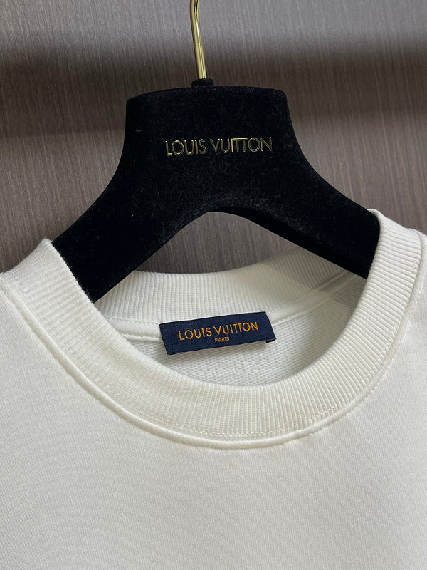 Front view of Louis Vuitton luxury clothing with relaxed-fit cut