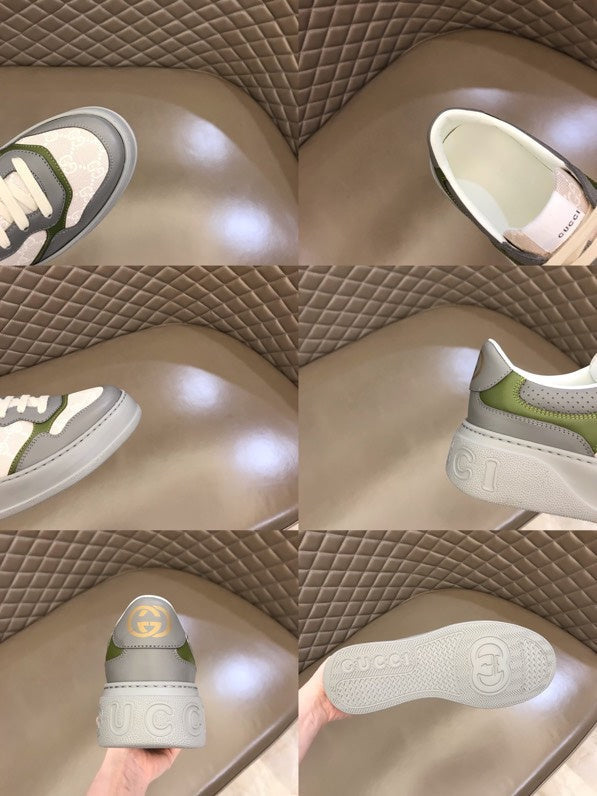 Gucci fresh white-and-black luxury sneakers view 10 breathable knit upper