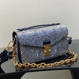  Everyday crossbody bag carried on shoulder
