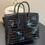 Close-up detail of poised bag design