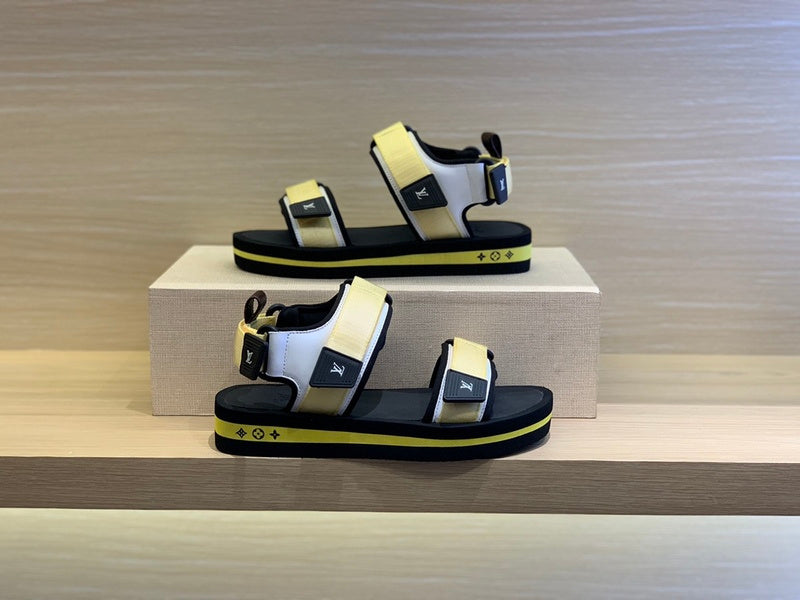 Louis Vuitton Chocolate Brown High-Top Sneakers - Heel Detail View
