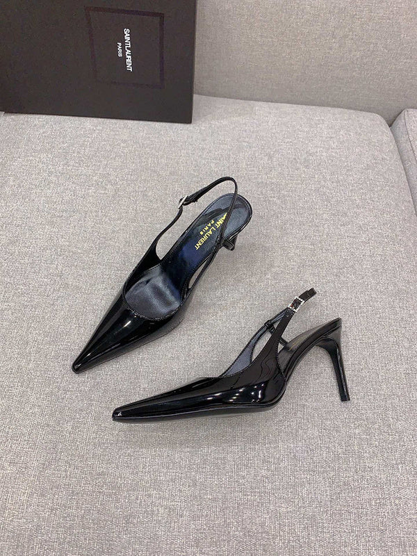 Saint Laurent luxury shoes detail shot