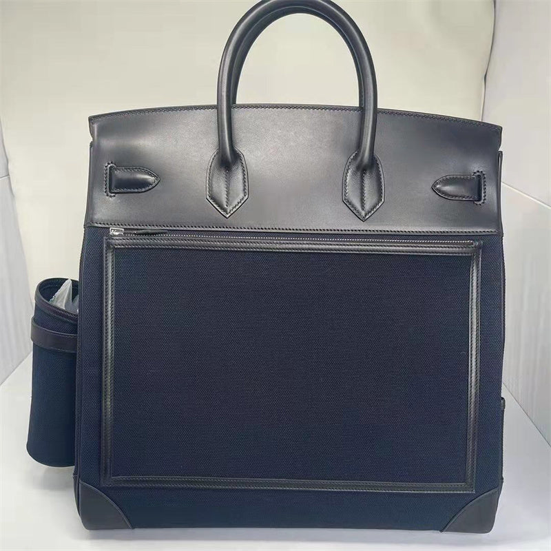 Close-up detail of considered bag design