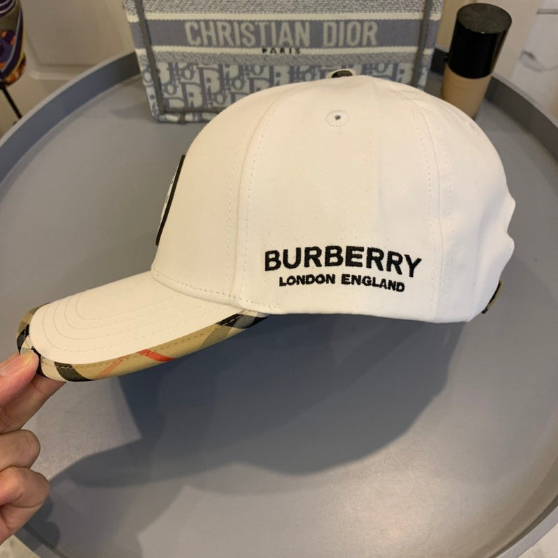 Front view of Burberry unisex cap