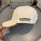 Front view of Burberry unisex cap