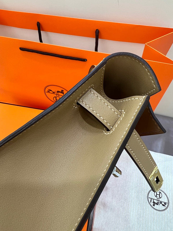 Streamlined bag shown from front angle