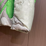 Back view of Louis Vuitton luxury clothing with logo-detail design