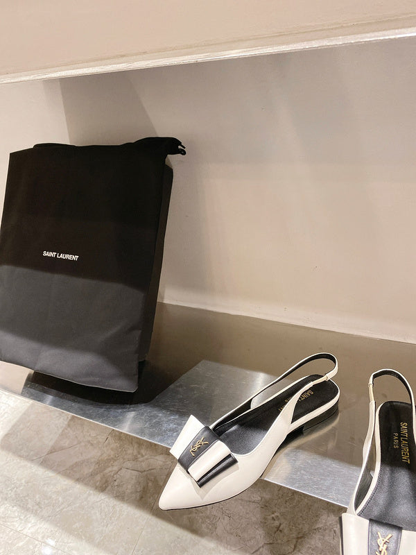 Saint Laurent luxury shoes close-up — premium authentic designer style