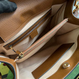 Interior view of statement structured women's handbag – women's everyday handbag