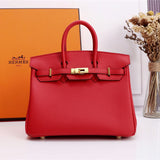 Side view of versatile structured handbag