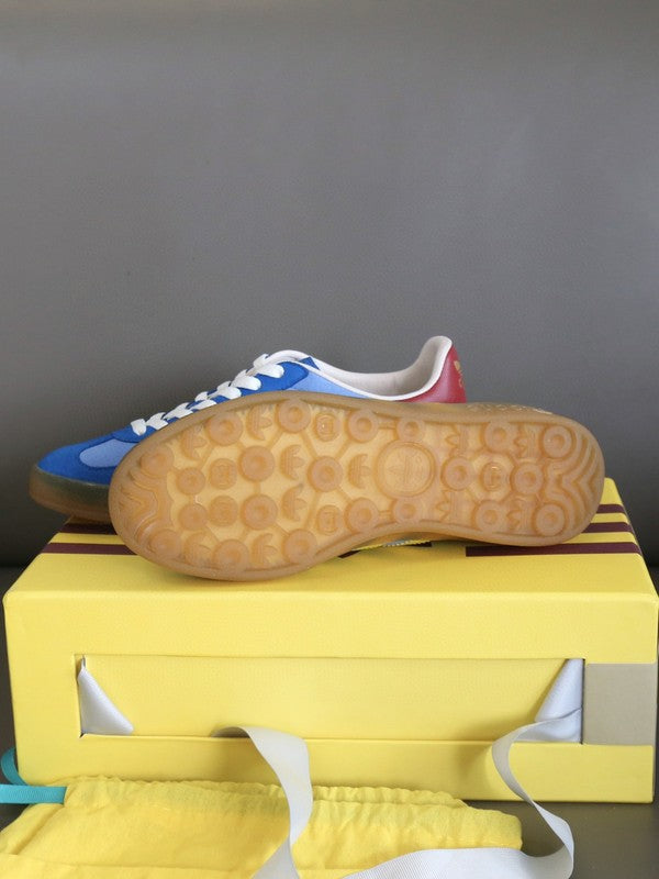 Gucci sneakers detailed view showing premium designer craftsmanship