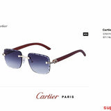 Angled view of Cartier unisex sunglasses