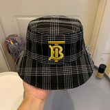 Angled view of Burberry unisex cap