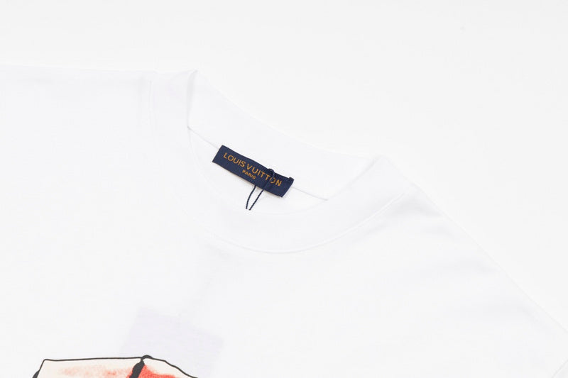 Front view of Louis Vuitton cotton t-shirt with monogram-inspired silhouette