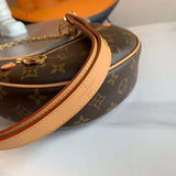 Front view of sleek classic women's handbag – women's designer-style accessory