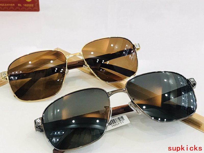 Close-up detail view of Cartier unisex sunglasses