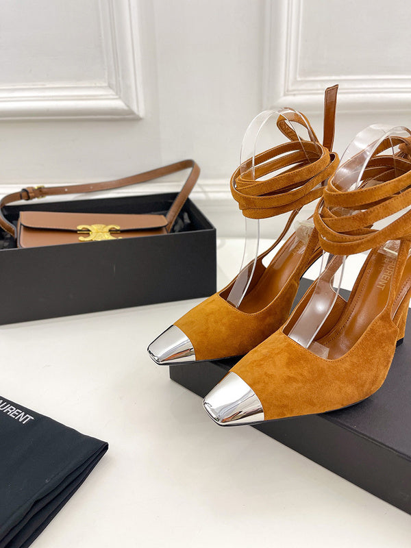 Saint Laurent luxury shoes detail shot