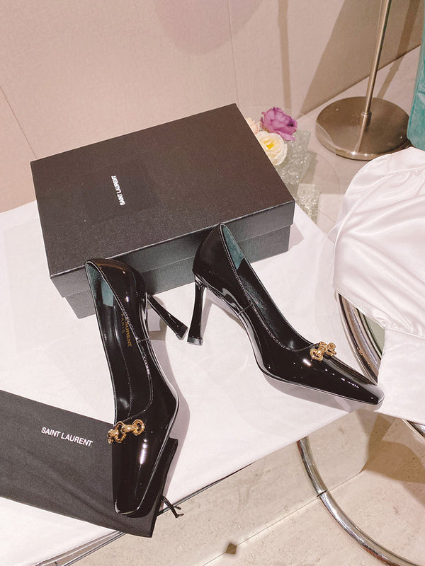 Saint Laurent designer shoes full view