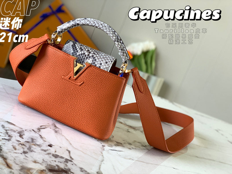 Side profile of elevated sleek women's handbag – women's designer-style accessory