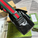 Top view of modern structured women's handbag – women's luxury accessory