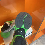 Givenchy Black Chunky Platform Sneakers - Heel Detail View