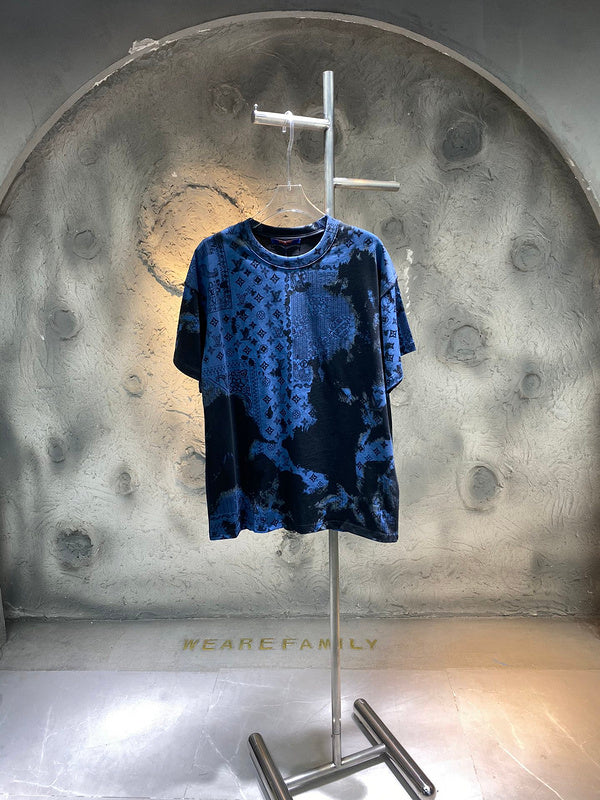 Front view of Louis Vuitton cotton t-shirt with runway-inspired design