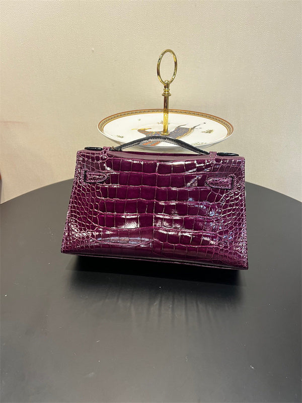 Close-up detail of refined bag design