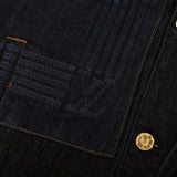 Full styled look of Louis Vuitton luxury clothing with logo-detail design