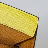 Side view of smart structured handbag