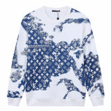 Close-up detail shot of Louis Vuitton luxury clothing with streetwear-inspired cut
