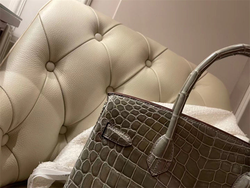 Close-up detail of curated bag design