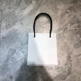 Polished Premium PU Leather Handbag - Polished Finish | Women's Premium Handbag #911 - back view (image 4) of designer-inspired handbag